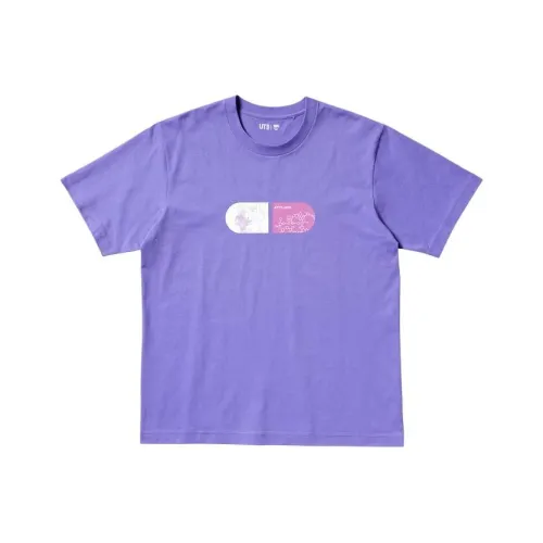 UNIQLO Detective Conan Co Branded Фиолетовый Унисекс Футболка