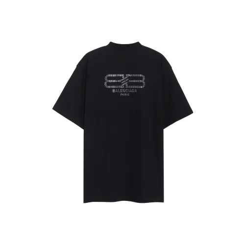 Balenciaga BB Paris Icon SS23 T-Shirt Regular Fit Unisex Black Баленсиага BB Paris Icon SS23 T-Shirt Стандартный крой Унисекс Черный