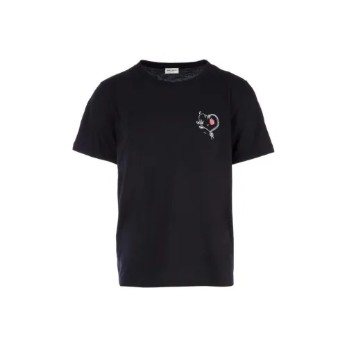 SAINT LAURENT Мужские черные T-рубашки