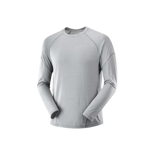 SALOMON CROSS RUN T Рубашка Мужская Серебряная