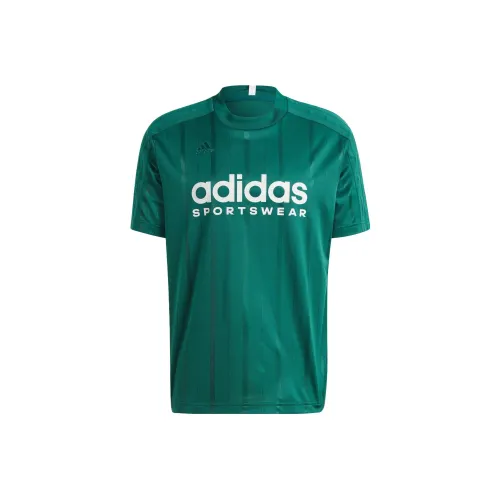 Adidas Лесной Зеленый Мужская Футболка