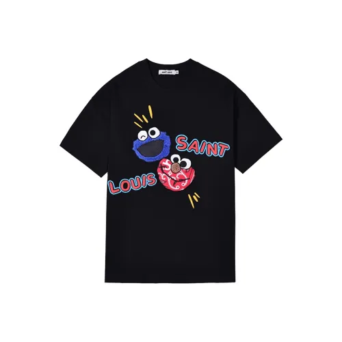 SSSAINT LOUIS Черная унисекс футболка