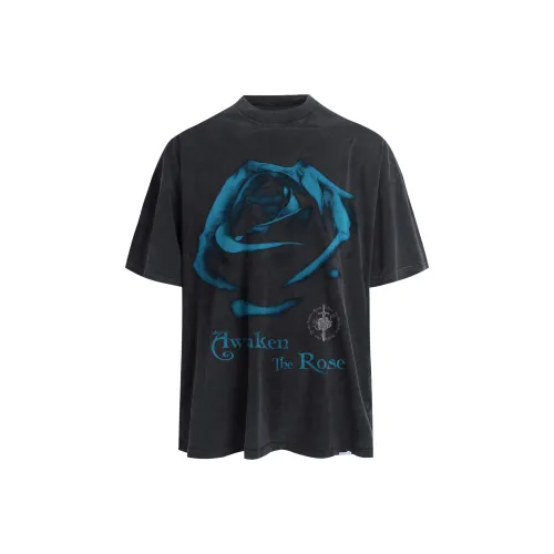 AWAKEN THE ROSE Черная унисекс футболка
