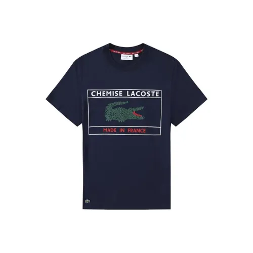 LACOSTE Темно-синие мужские футболки T-рубашки