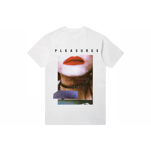 PLEASURES совместная брендированная Белая Мужская T-Рубашка