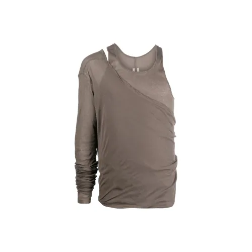RICK OWENS совместная линия Серые Мужские T-рубашки