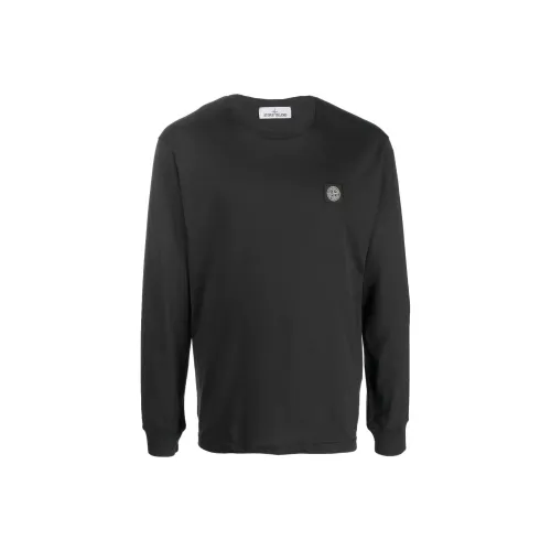 STONE ISLAND Рубашка Мужская Черная