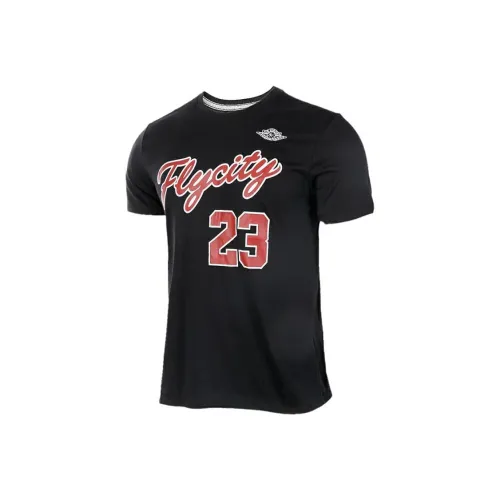 Джордан Flycity Черные Мужские T-рубашки