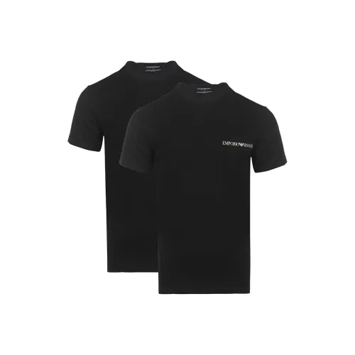 EMPORIO ARMANI SS23 T-Shirt Мужской 2 упаковки Черный