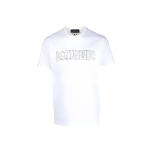 DSQUARED 2 Белый Мужской T-Рубашки