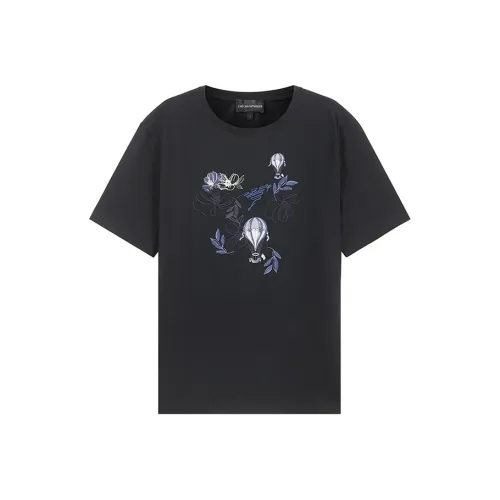 EMPORIO ARMANI Черные Мужские T-Рубашки