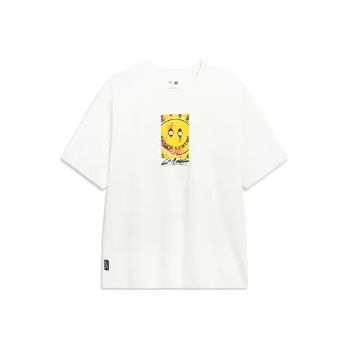 LINING x OG_SLICK Скейтборд T-Shirt Унисекс Айвори