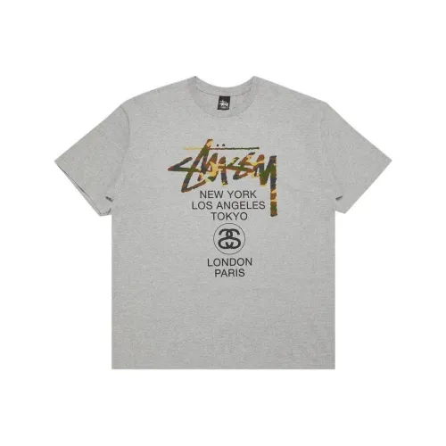 Stussy Gray Мужская T-Рубашка