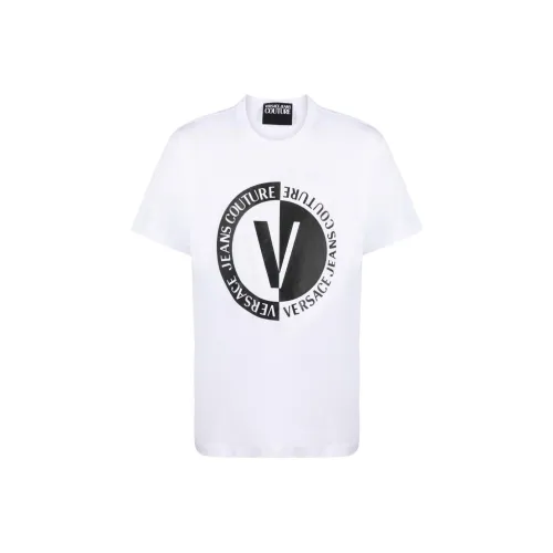 VERSACE JEANS COUTURE Белая Мужская Футболка