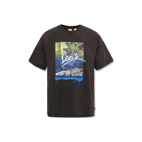 Levis Мужские Черные T-Рубашки