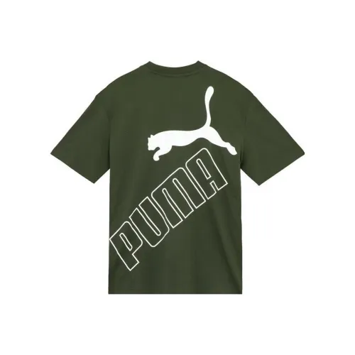 PUMA Армейский зеленый Унисекс Футболка