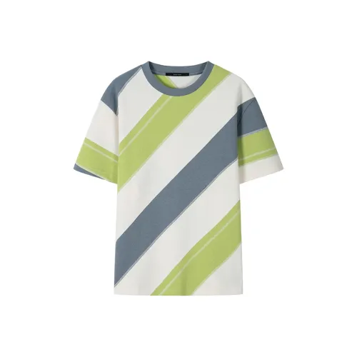 DAVID NAMAN Зеленый Мужской T-Рубашки