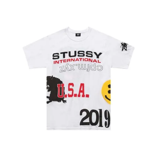 Stussy Белый Мужской T-Рубашки