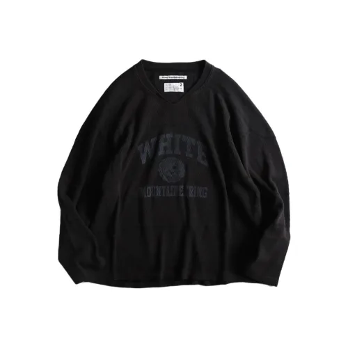 White Mountaineering Черные Мужские T-рубашки