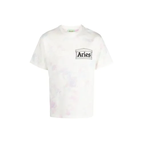 Aries White Men's T-Shirts