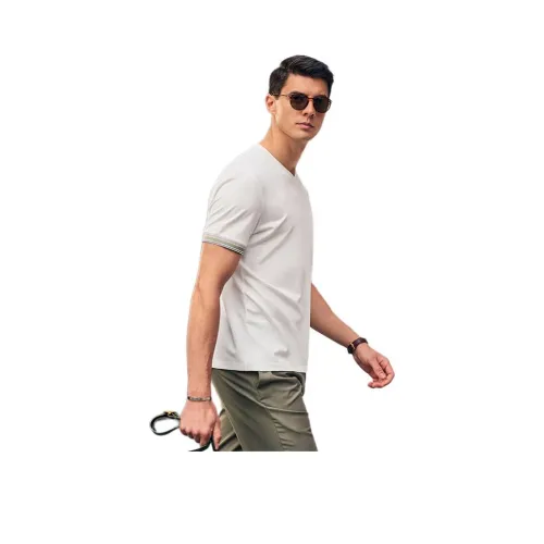 Mr.Bu Белый Мужской T-Рубашки