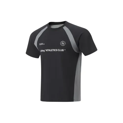 LINING T Рубашка Мужская Черная Тень Серый