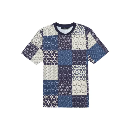 LI NING 1990 Blue Series Темно-ирисовый Синий Мужские T-рубашки