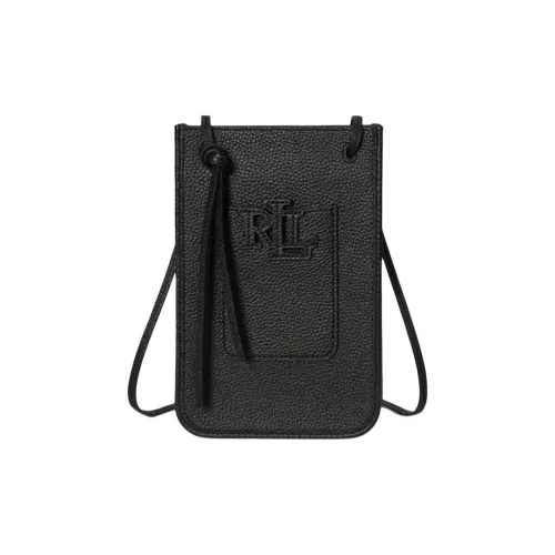 LAUREN RALPH LAUREN Кожа Плечевая сумка Стандартная Унисекс Черная