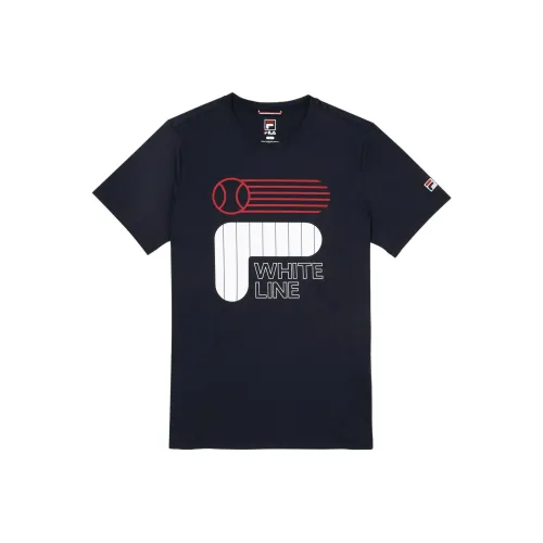 FILA Морской Синий Мужская Футболка