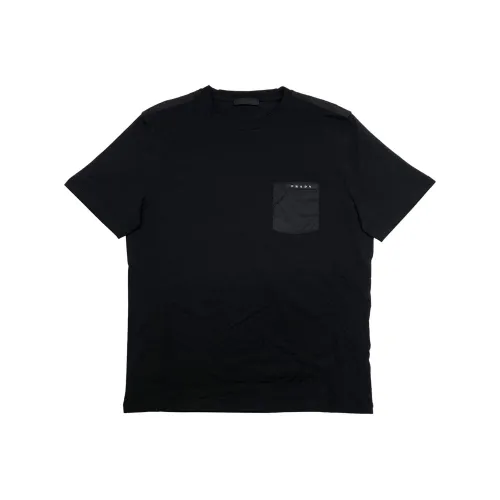 PRADA Мужские черные T-рубашки