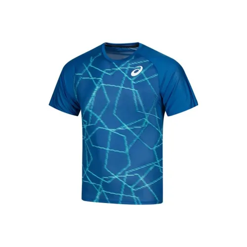 ASICS Синий с принтом Мужская футболка