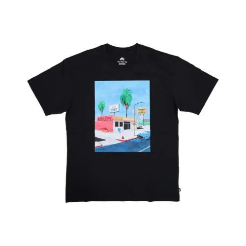 Nike Мужские черные футболки