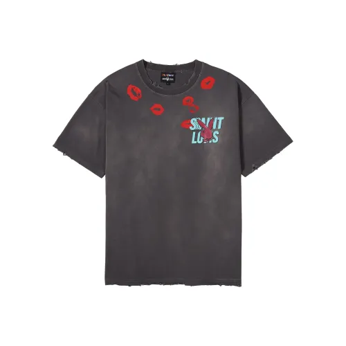 SSSAINT LOUIS SSSAINT LOUIS X Playboy Co Branded SERIES Серый Унисекс T Рубашки