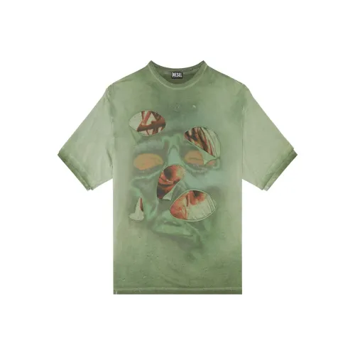 DIESEL Зеленые Мужские T-рубашки