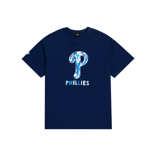 MLB Темно-синяя унисекс футболка