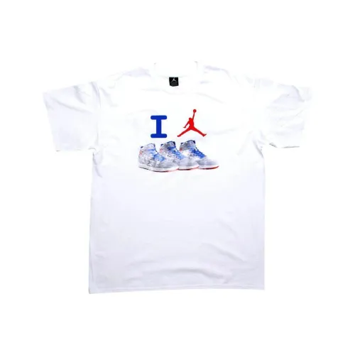 Джордан Белый Унисекс T-рубашки