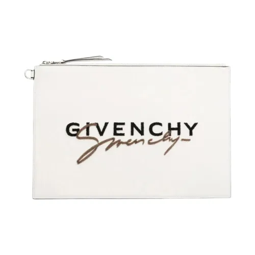 Givenchy Клатч из коровьей кожи женский белый