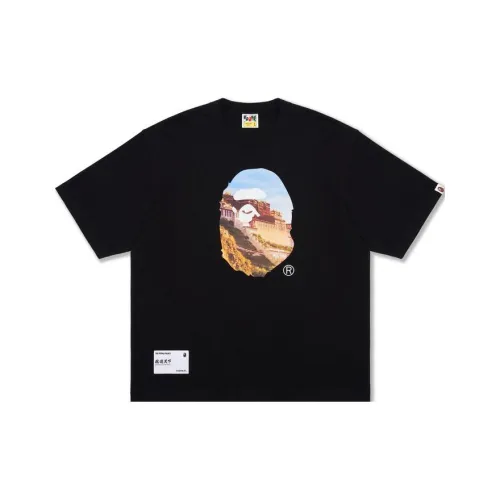 A BATHING APE Bape Ape World Series SS23 Рукав с оборванным плечом T-рубашка Мужская