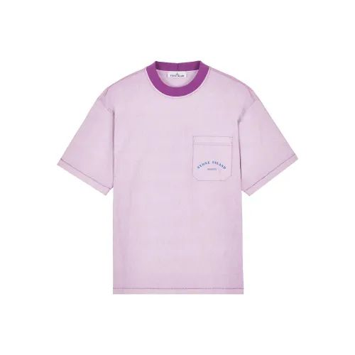 Stone Island STONE ISLAND SS23 Marina Purple Pink Мужская T-Рубашка