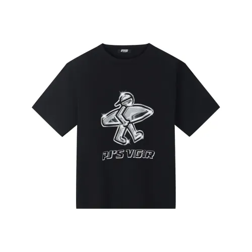 PJ's Vigor Черная Унисекс Футболка