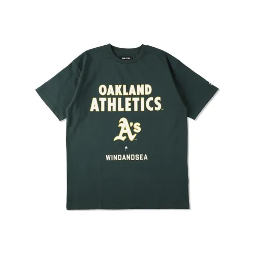 MLB X Wind And Sea Co Branded SERIES Зеленая Унисекс Футболка