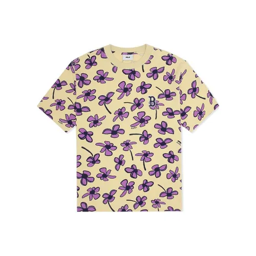 MLB Темная кожа, бежевый, унисекс, футболка