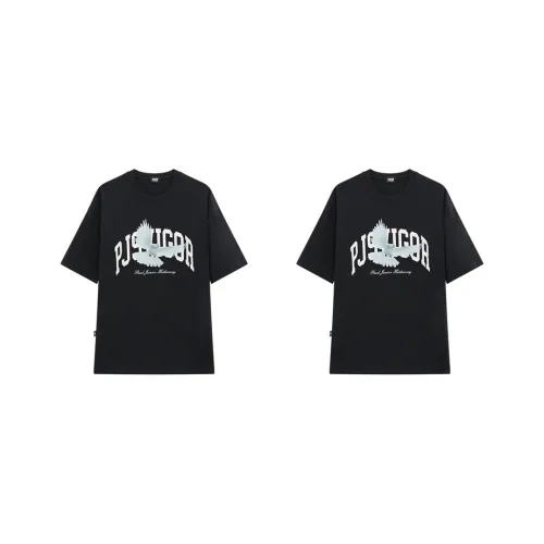 PJ's Vigor Черный + Черный Унисекс Футболка