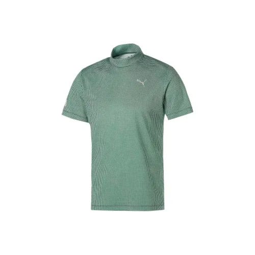 PUMA Run High T Рубашка Мужская Зеленая