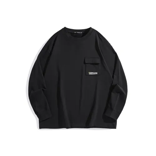 PEACEBIRD MEN Черный Свободный крой Мужская T-рубашка