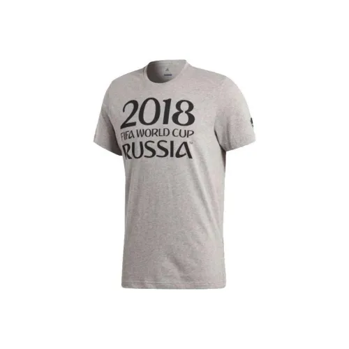 Adidas T-Shirt Мужской Средний Серый Кварц