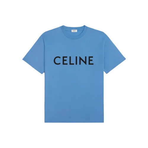 CELINE SS24 T Рубашка Мужская Серый Синий