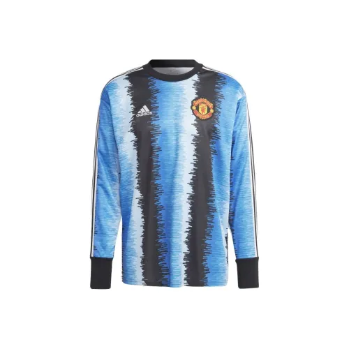 Adidas Blue Men's T-Shirts Adidas Синий Мужские Футболки