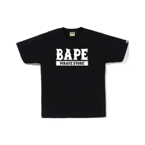A BATHING APE Мужские черные футболки
