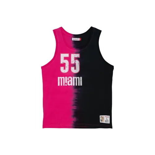 Mitchell Ness Розовый Черный Мужская Футболка